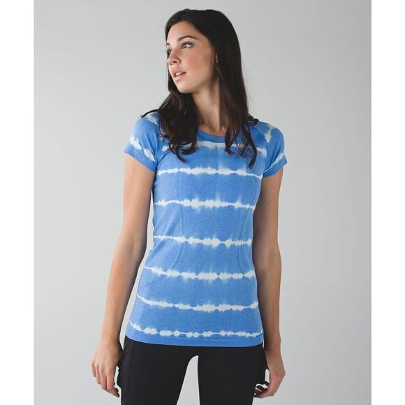 Lululemon Swiftly Tech Short Sleeve Crew Pipe Dream Blue Women's Size 6 - Picture 1 of 9